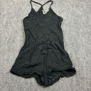 NAKED PRINCESS Women’s Black Tank Top Racerback Romper size: Medium